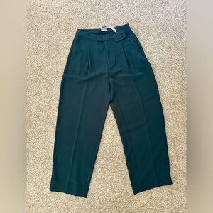 NWT Madewell Rosedale Straight Leg High Rise Crepe Pant in Smoky Spruce, size 6